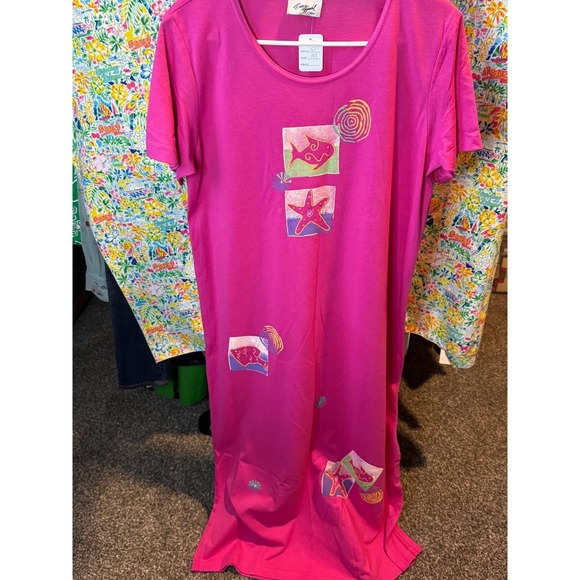Dresses & Skirts - 184 Easy Apparel pink tshirt dress - M
